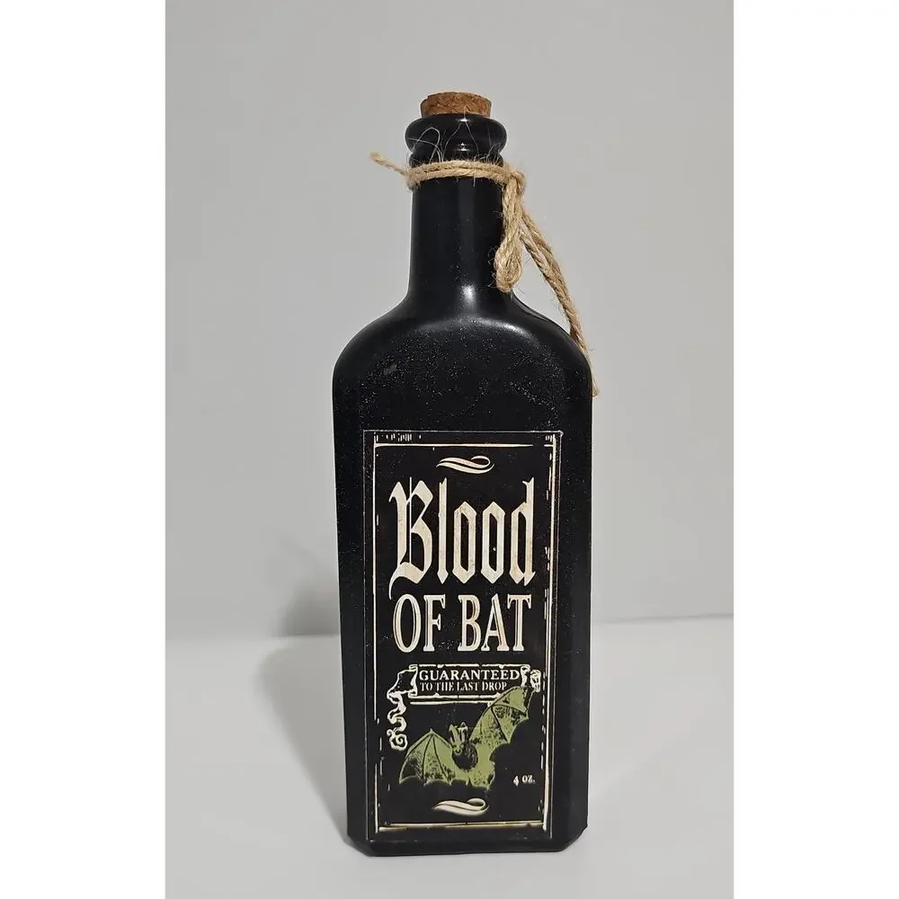 Blood of Bat Halloween Apothecary Potion Bottle Decoration Witch Gothic